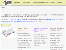 Tablet Screenshot of chicagomailing.com